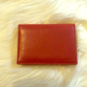 Floto New York-Rome Red Leather Wallet (NWT)
